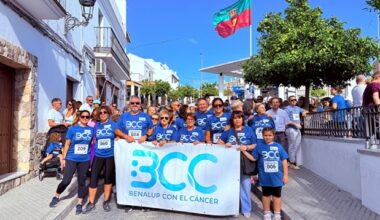 Multitudinaria marcha contra el cáncer con el respaldo masivo de Benalup