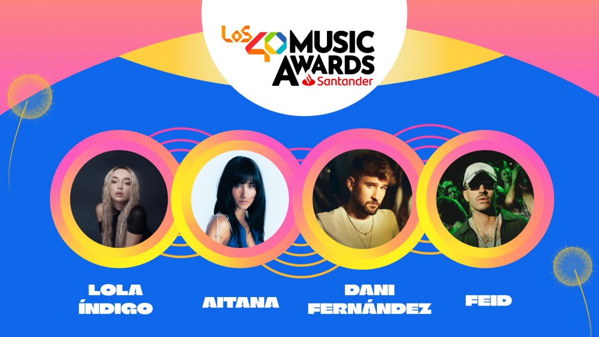 Los40 Music Awards Santander 2025 anuncian sus nominados