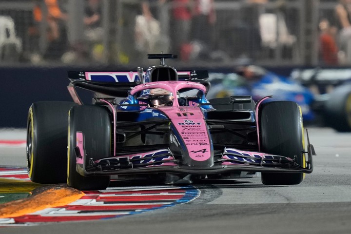 Gasly salió 19° en Singapur. (AP Photo/Vincent Thian)