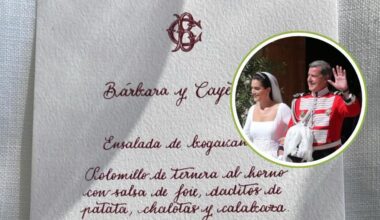 Así es el menú de la boda de Cayetano Martínez de Irujo y Bárbara Mirjan