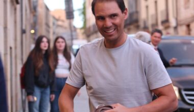 Rafa Nadal llega a Salamanca con su familia para recibir el Honoris Causa de la Usal