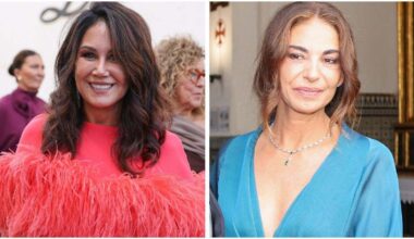 Mariló Montero ejerce de madrina feliz con un diseño turquesa frente al coral de plumas de Pepa Gea en la boda de Alberto Herrera y Blanca Llandrés