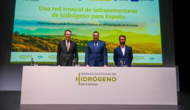 Enagás lanza el Plan de Participación Pública de la Red de Hidrógeno en Asturias en un acto con el Presidente del Principado, Adrián Barbón