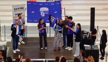 Balonmano Leganés se vistió de largo en el centro de su patrocinador