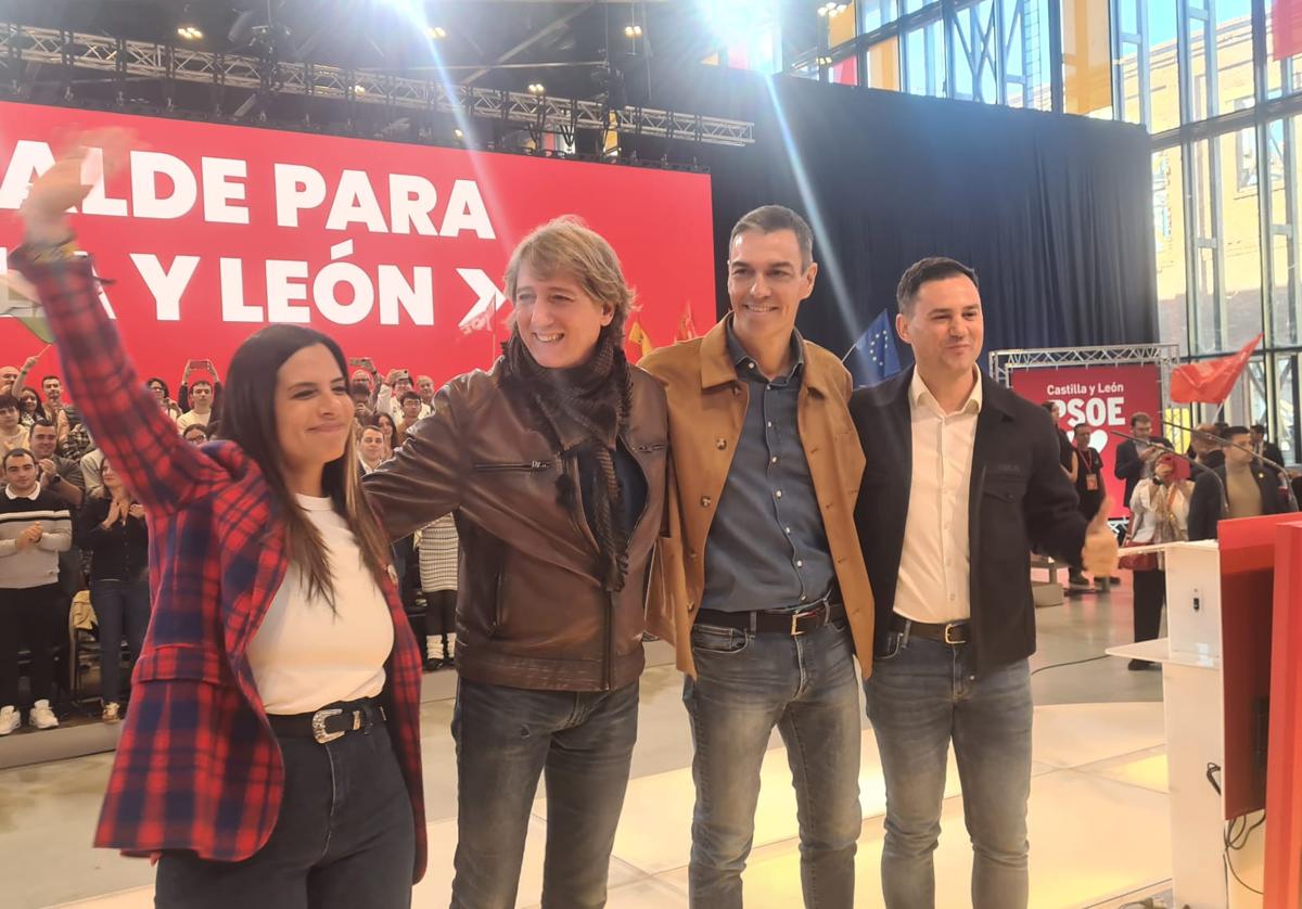 Sánchez pide «cambiar a Mañueco» y presume, sin anuncios, del legado de Zapatero en León