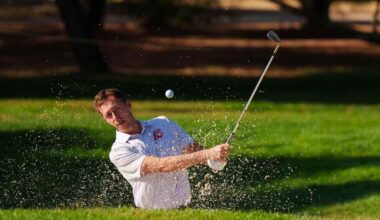 David Puig, durante la ronda de prácticas en el Club de Campo Villa de Madrid. © Open de España Presented By Madrid
