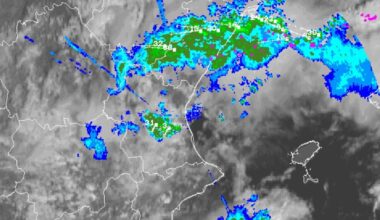 La tormenta se mueve y Aemet señala las zonas donde lloverá esta noche en la Comunitat Valenciana