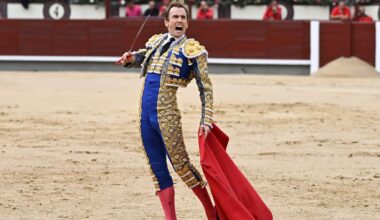Importante oreja de Román en una tarde exigente de Victorino en la que David Galván resultó herido