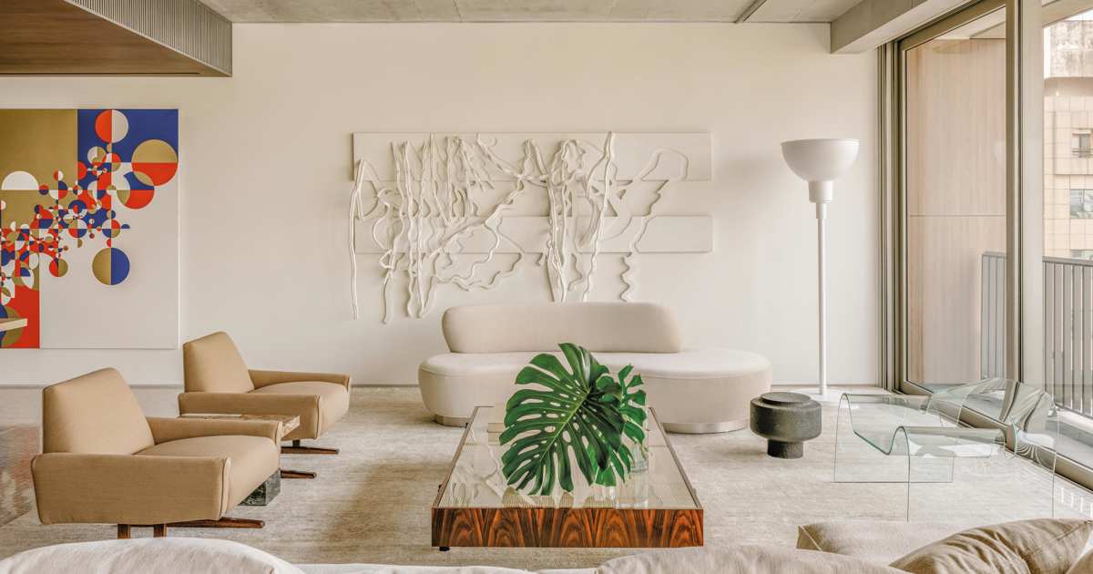 Esta es la propuesta del arquitecto Arthur Casas para una vivienda brasileña en la que el terrazo es el material estrella