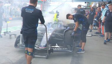 Williams ve a Albon «en desventaja» tras incendio en los frenos en la FP1 de Singapur - Noticia de F1