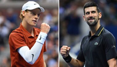 Jannik Sinner y Novak Djokovic están en el Top 4 de favoritos al título en el ATP Masters 1000 de Shanghái.
