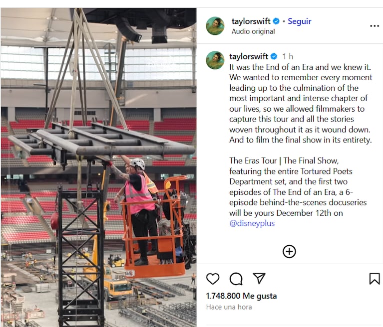 Taylor Swift y su esperado anuncio en las redes sociales sobre sus nuevos proyectos.