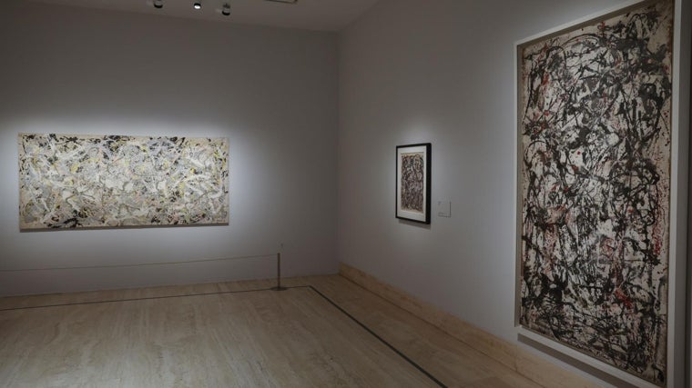Obras de Pollock, en la exposición