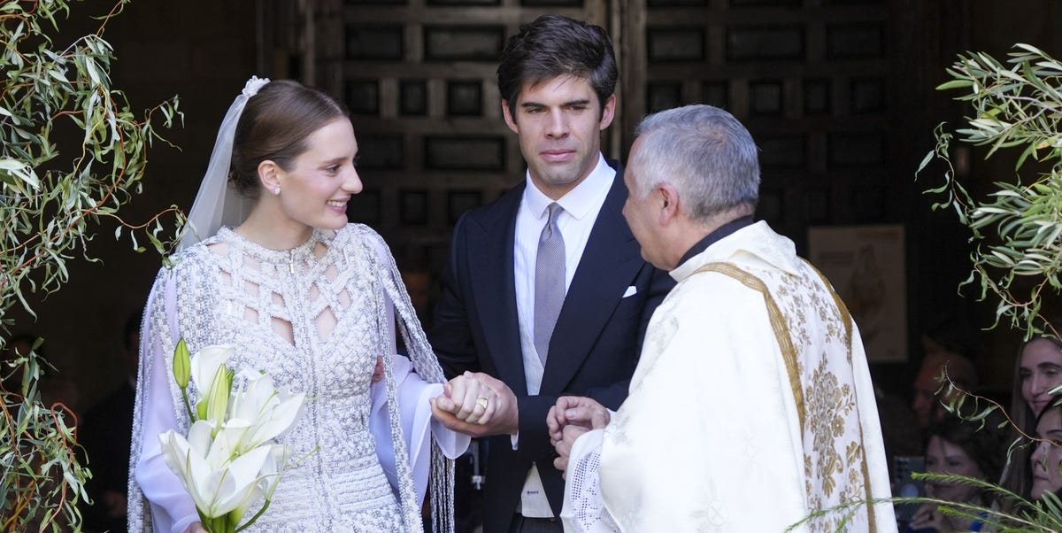 Micaela Belmont es la novia más espectacular de 2025 con un vestido con trenzado artesanal