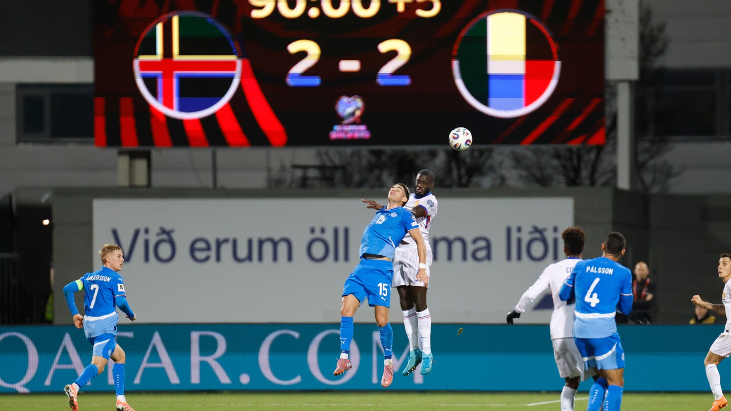 Francia empata con Islandia y ve roto su récord perfecto en eliminatorias al Mundial
