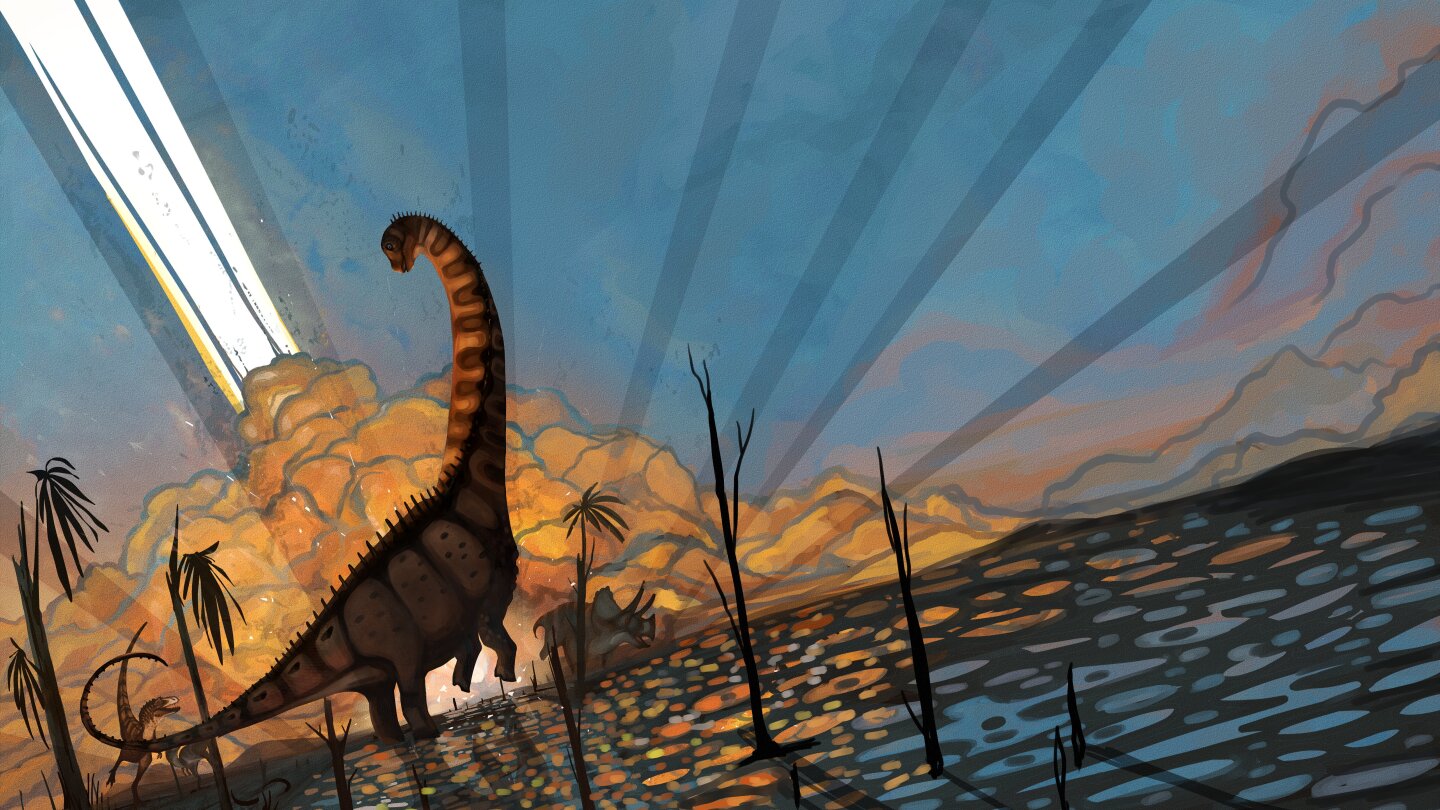 Hallazgos sugieren que los dinosaurios prosperaban antes del impacto del asteroide