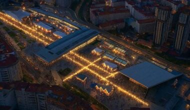 El Concello de Vigo llenará la plaza de Vialia con 75 casetas navideñas, un tobogán de trineos y dos pistas de hielo