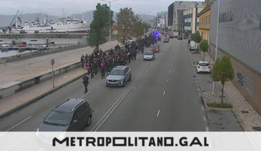 El dispositivo de seguridad del Celta - Niza provoca tráfico lento en determinados puntos de Vigo