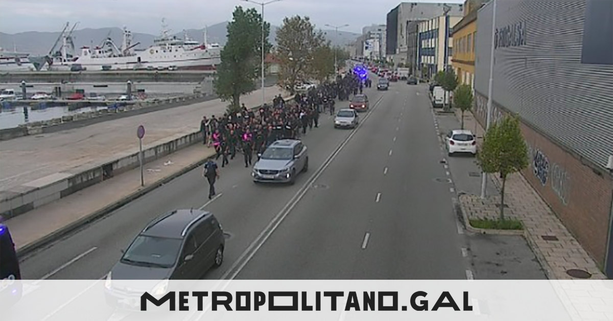 El dispositivo de seguridad del Celta - Niza provoca tráfico lento en determinados puntos de Vigo