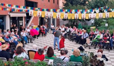 Exhibición de toreo para los usuarios de la residencia Sebastián Estepa Llaurens