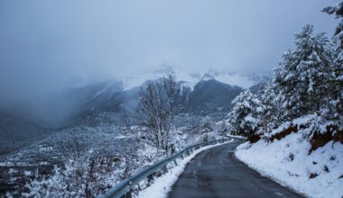 Acumulados significativos de nieve en montañas del norte