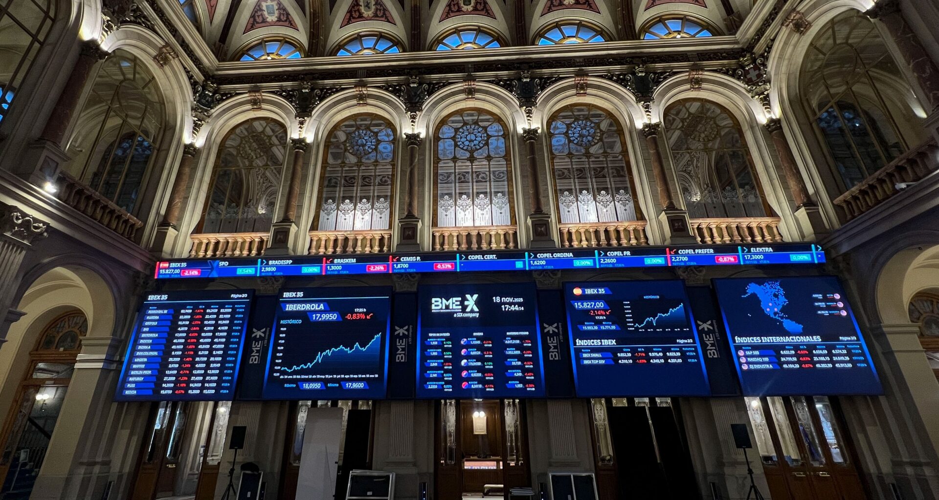 El Ibex recupera los 16.000 puntos tras los resultados de Nvidia