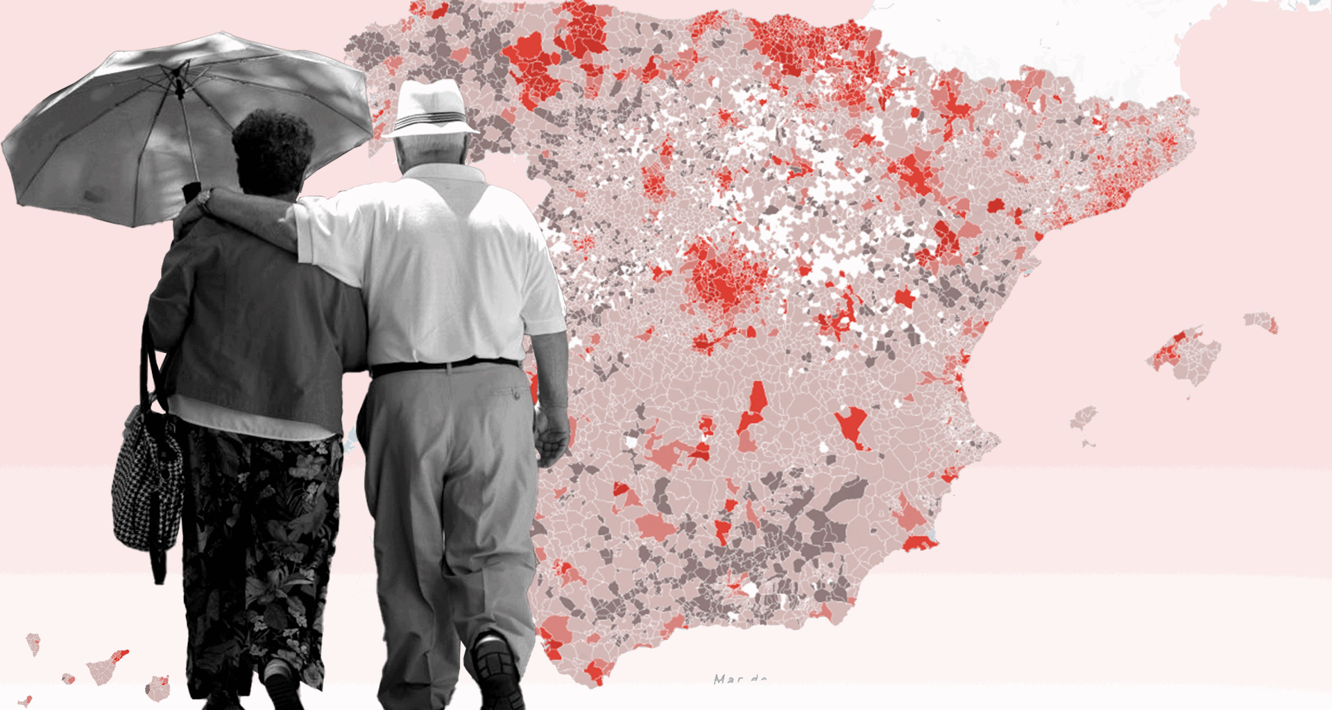 Mapa de las pensiones por municipios 2025