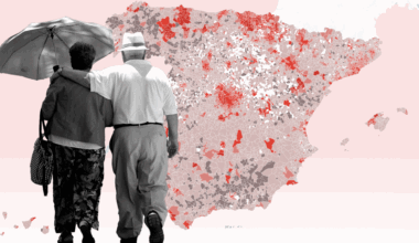 Mapa de las pensiones por municipios 2025