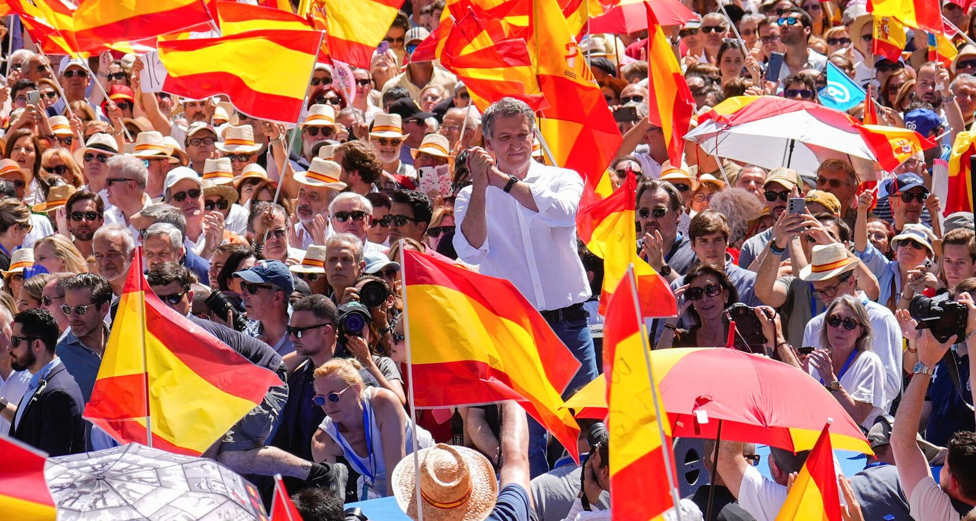 Manifestación del PP en Madrid contra Sánchez