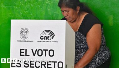 Ecuador vota "no" a las 4 preguntas del referéndum promovido por el presidente Daniel Noboa