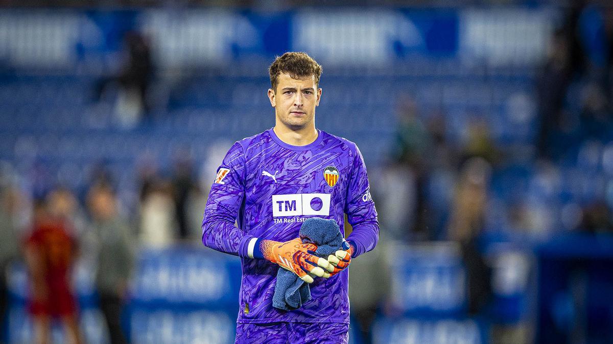 Julen Agirrezabala, en Mendizorroza