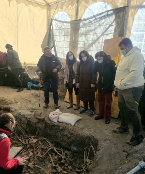 Fiscal de Derechos Humanos y Memoria Democrática y el IML dan respaldo jurídico a los trabajos de la UGR en Barranco Víznar