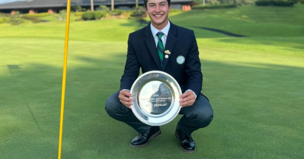Un golfista es el Deportista del Año en Caldas: es campeón Mundial Juvenil