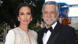 Nieves Álvarez y Bill Saad en un acto en Madrid.