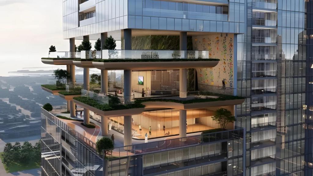 El Sobha SkyParks contará con zonas verdes a más de 300 metros de altura