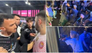 vandalismo, empujones, escupitajos a familias rivales...