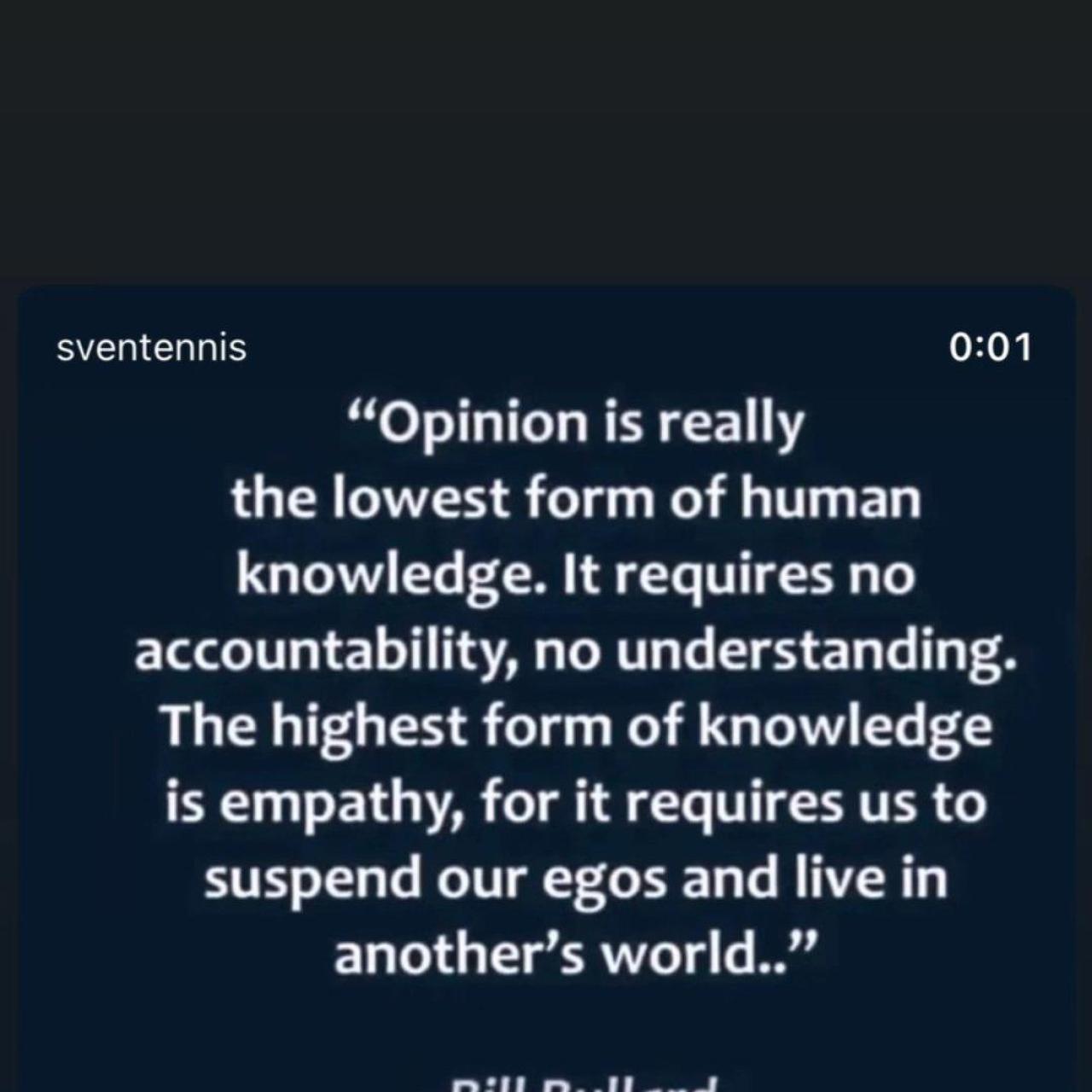 El mensaje del entrenador de Sinner en redes sociales.