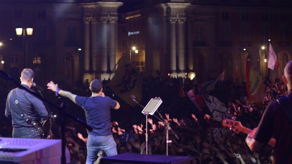 Concierto en la Plaza del Comercio de Lisboa, en la Jornada Mundial de la Juventud en agosto de 2023.