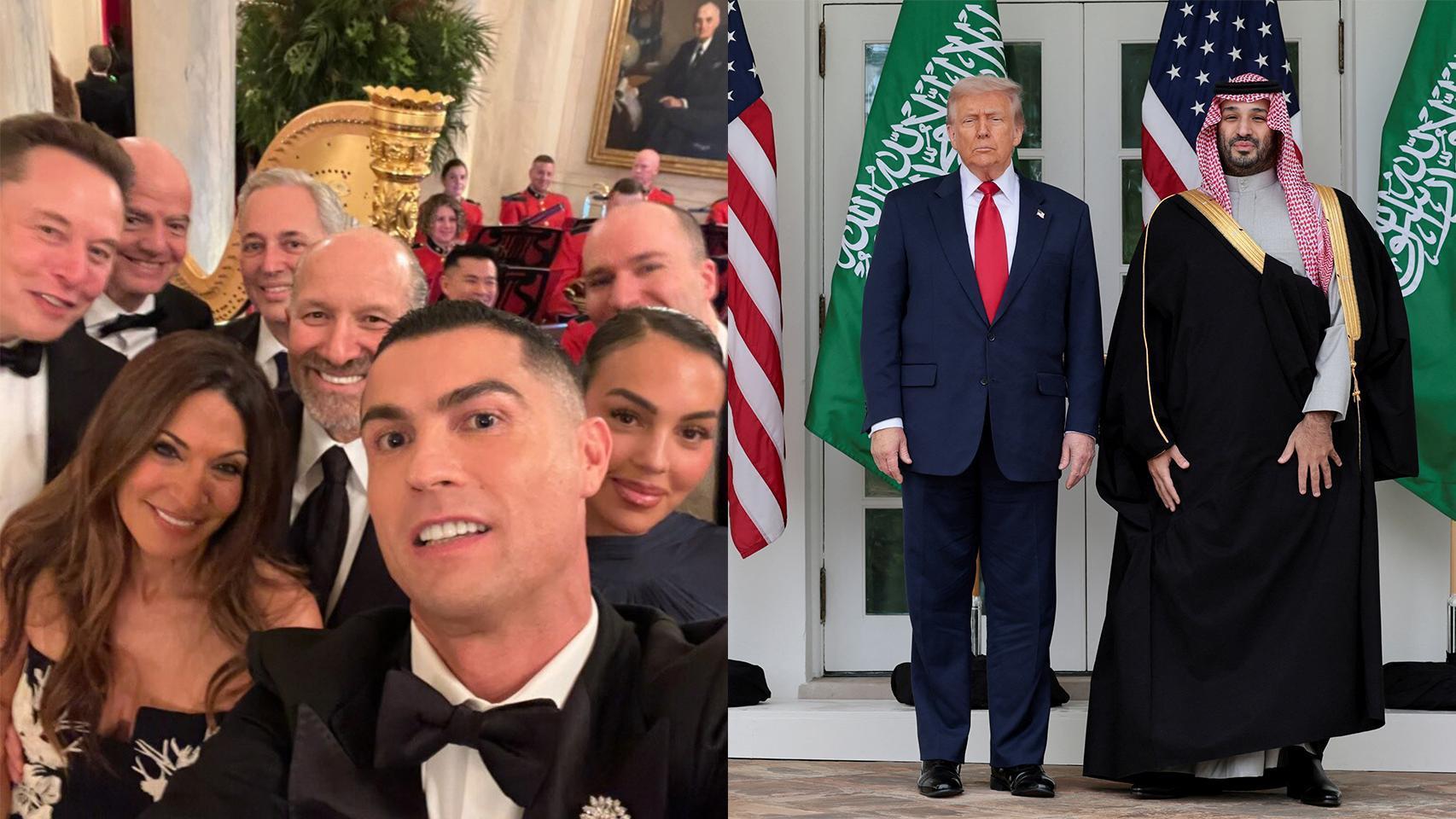 Cristiano, la estrella de la cena de gala por Bin Salman en la Casa Blanca que conquistó a Trump: "Mi hijo te admira"