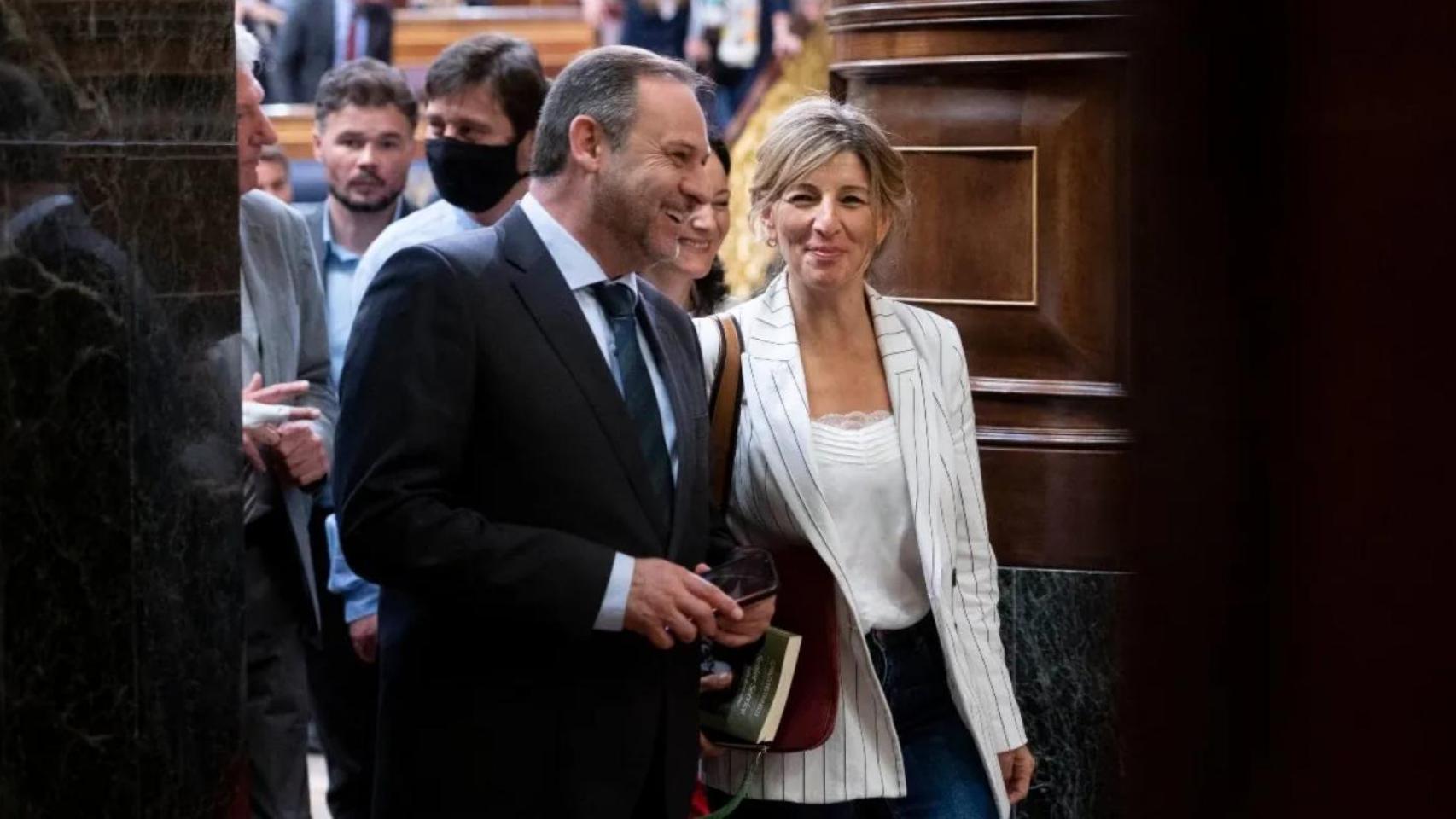 Ábalos denuncia que Yolanda Díaz usó su vivienda oficial de ministra para acoger a "personas sin derecho a ello"