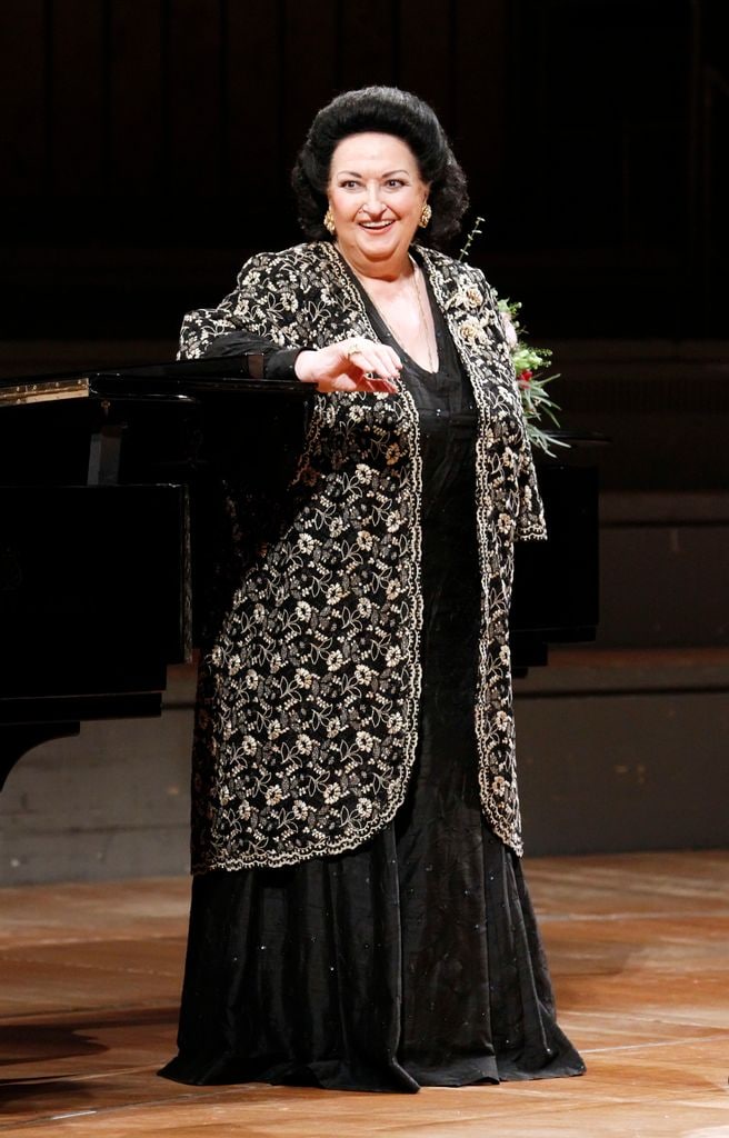 Montserrat Caballé durante un concierto con la Filarmónica en Berlín en 2011 