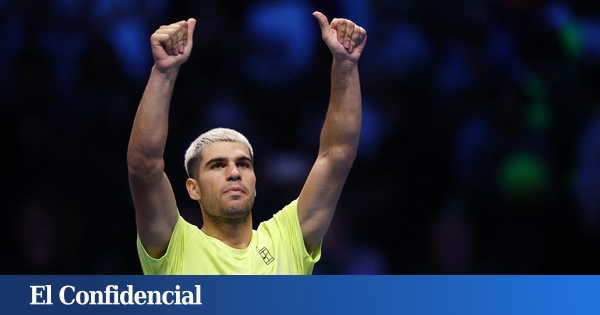 Alcaraz, testigo de una pedida de mano en mitad de su partido ante Fritz en las ATP Finals