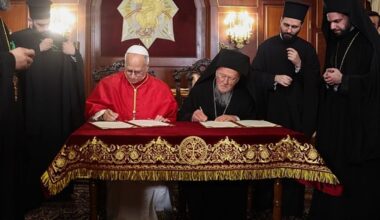 Declaración conjunta del Patriarca Ecuménico Bartolomé y el Papa León XIV en Estambul