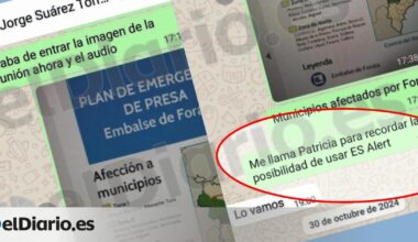 El whatsapp que acredita que el día de la dana el Gobierno pidió a la Generalitat el Es-Alert con hora y media de antelación