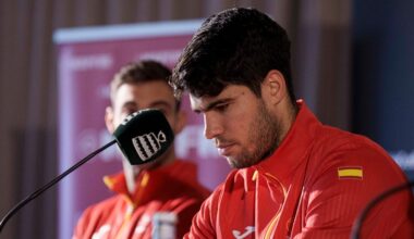 Carlos Alcaraz es baja de la Final 8 de la Copa Davis en Bolonia por un edema en el isquiotibial