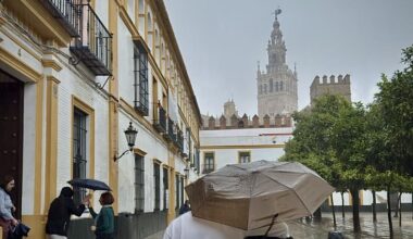 La Aemet activa ya la alerta amarilla por lluvias y tormentas para el miércoles en estas provincias de Andalucía