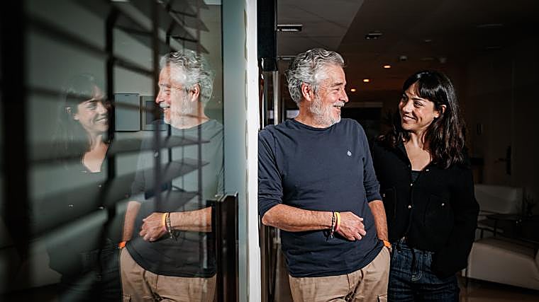 Carlos Iglesias con Paula Iglesias, actriz protagonista de 'La bala'