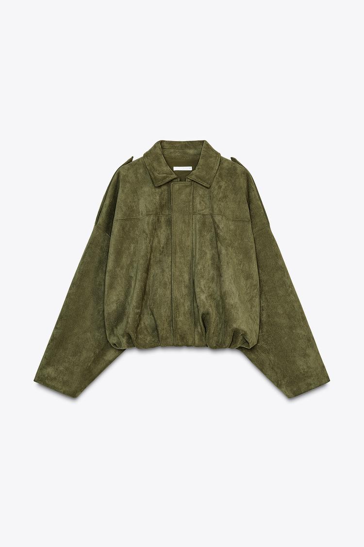chaqueta ante verde