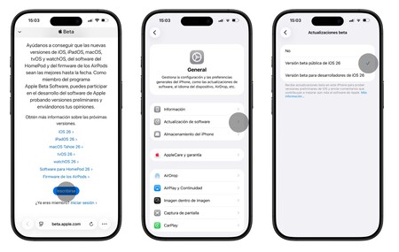 iOS 26 Beta Desarrolladores