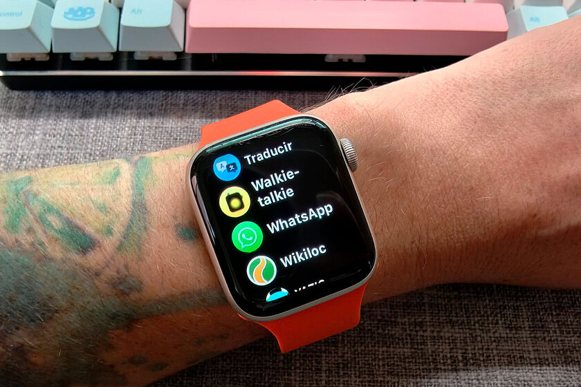 acabo de enviar un audio de WhatsApp desde el Apple Watch